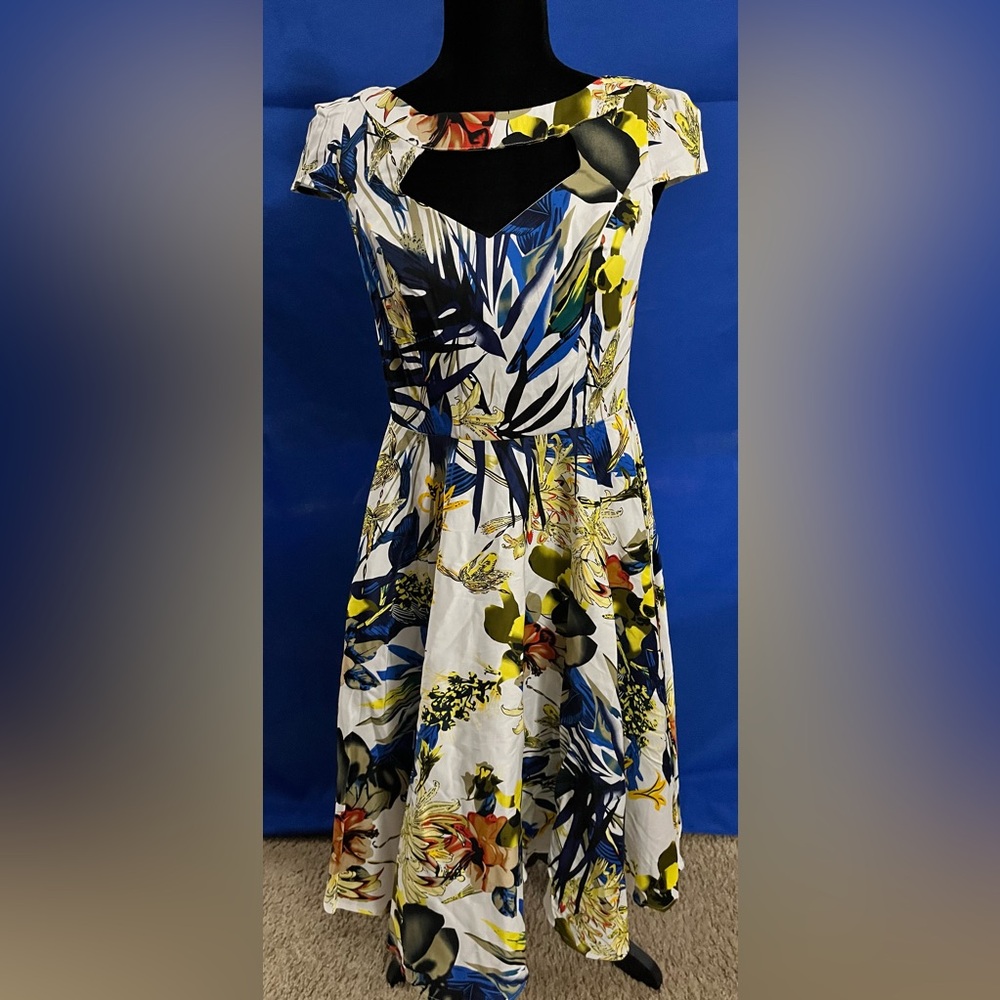 Belle Pique Exotic floral dress
